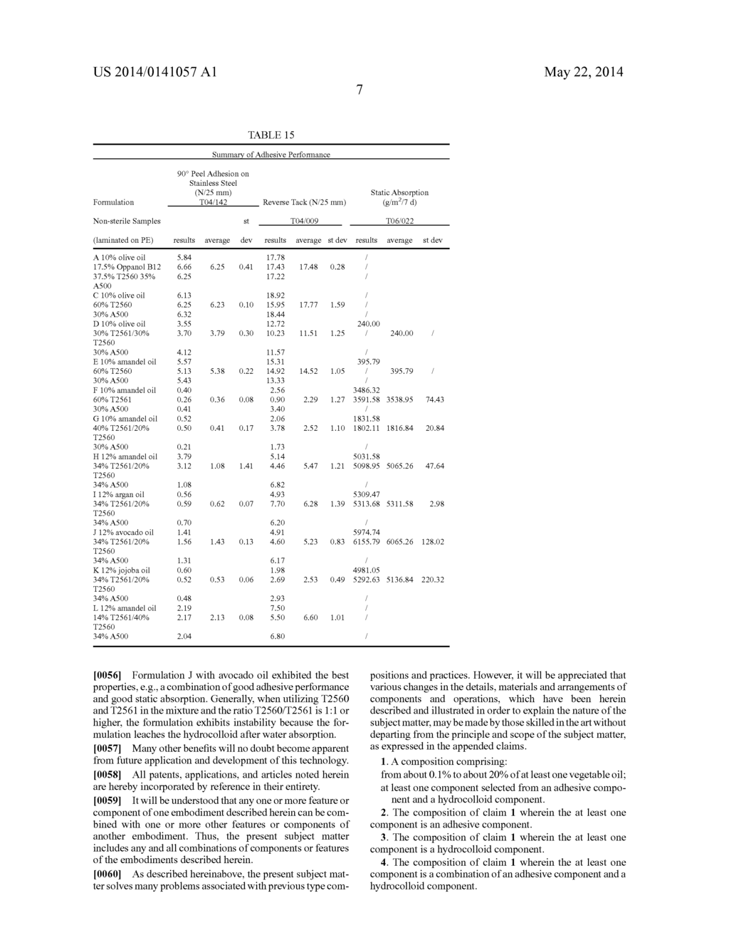 Adhesive or Hydrocolloid Containing Vegetable Oil - diagram, schematic, and image 11