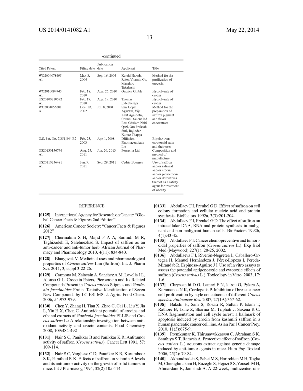 Compositions Containing Enriched Natural Crocin and/or Crocetin, and Their     Therapeutic or Nutraceutical Uses - diagram, schematic, and image 17