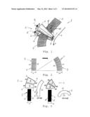 METHOD AND APPARATUS FOR FORMING A CURVED PREPREG STRIP diagram and image