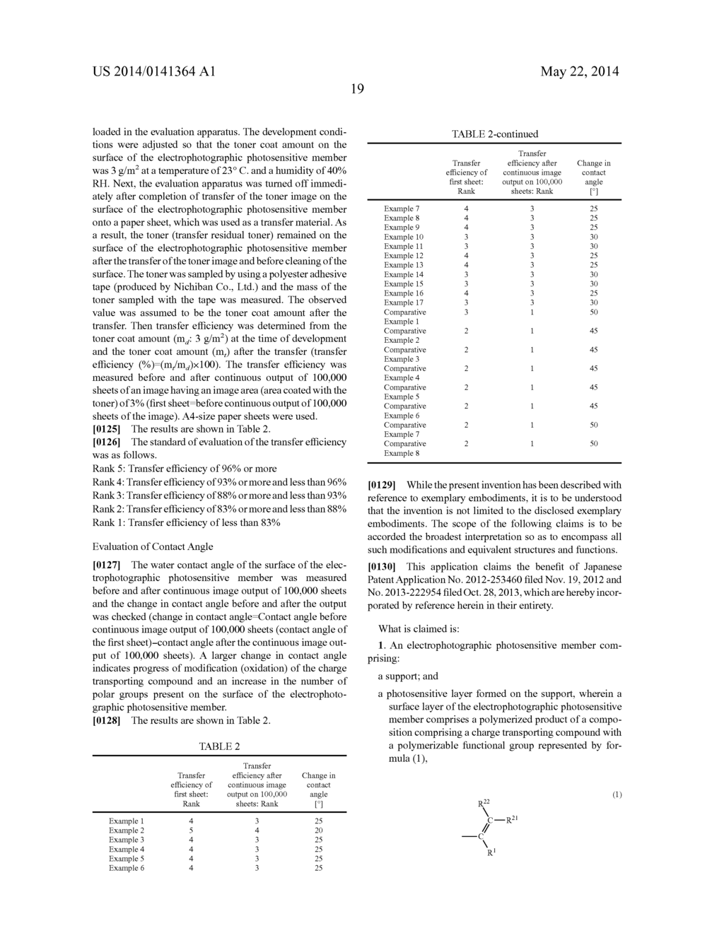 ELECTROPHOTOGRAPHIC PHOTOSENSITIVE MEMBER, METHOD FOR PRODUCING     ELECTROPHOTOGRAPHIC PHOTOSENSITIVE MEMBER, PROCESS CARTRIDGE, AND     ELECTROPHOTOGRAPHIC APPARATUS - diagram, schematic, and image 22