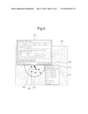 MAP SERVICE METHOD AND SYSTEM OF PROVIDING TARGET CONTENTS BASED ON     LOCATION diagram and image