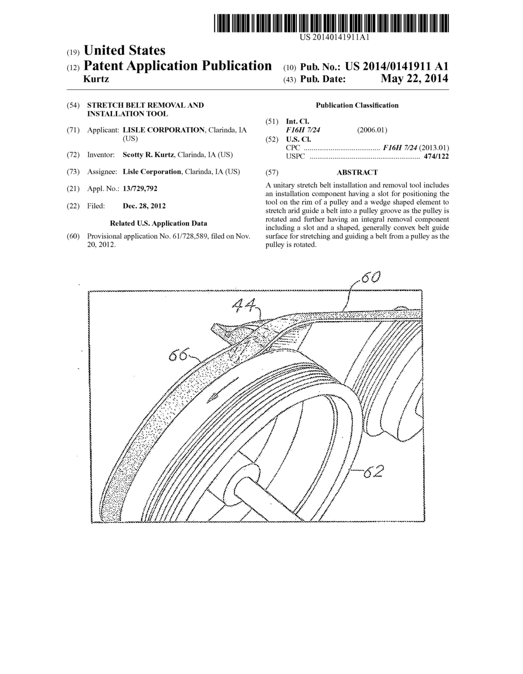 Stretch Belt Removal and Installation Tool - diagram, schematic, and image 01