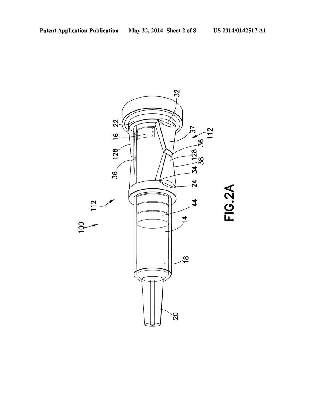 Syringe Assembly Having a Flexible or Slidable Flange - diagram, schematic, and image 03