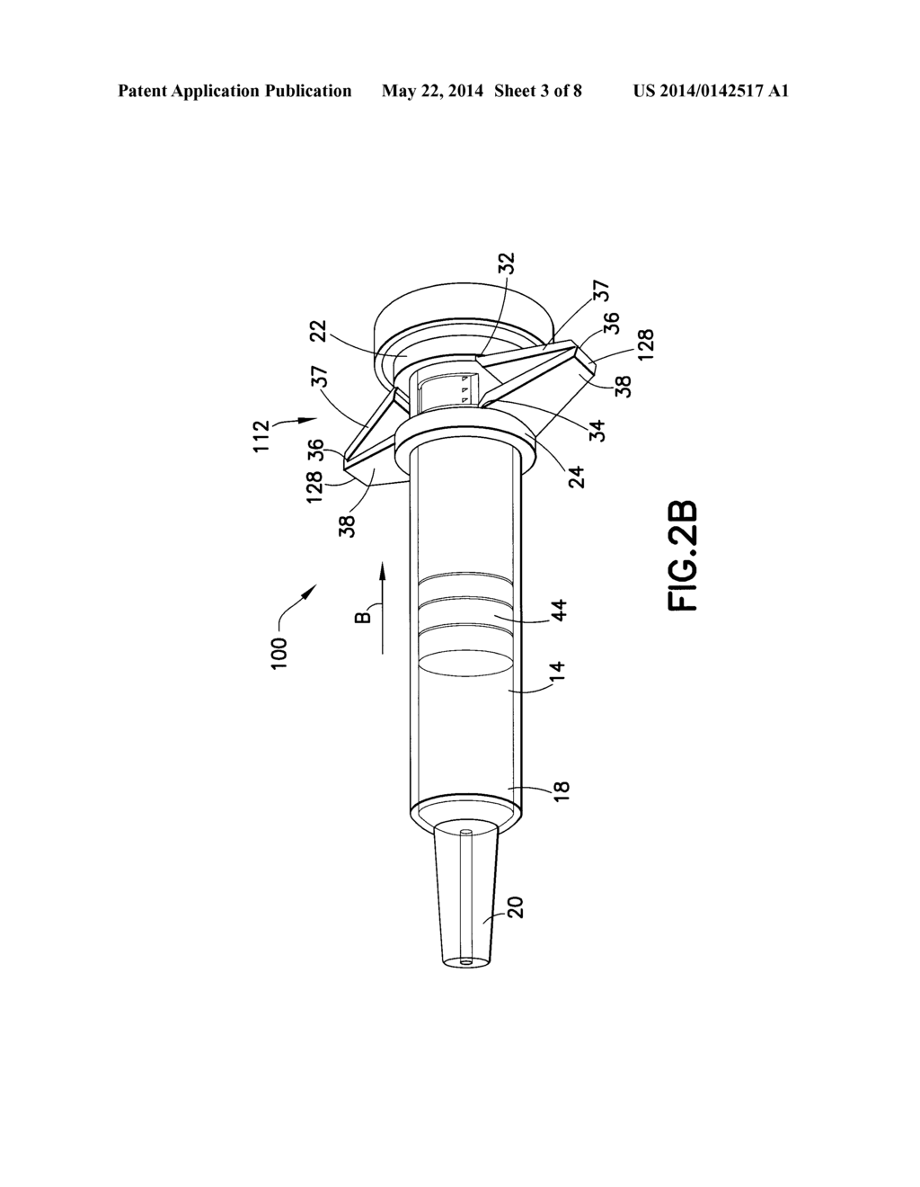 Syringe Assembly Having a Flexible or Slidable Flange - diagram, schematic, and image 04