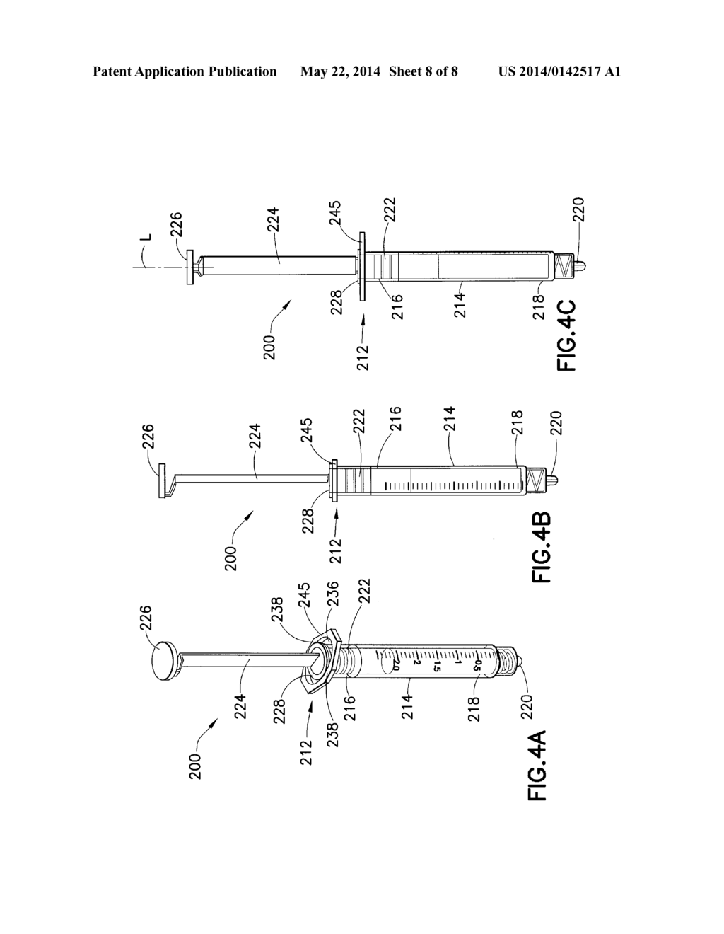 Syringe Assembly Having a Flexible or Slidable Flange - diagram, schematic, and image 09