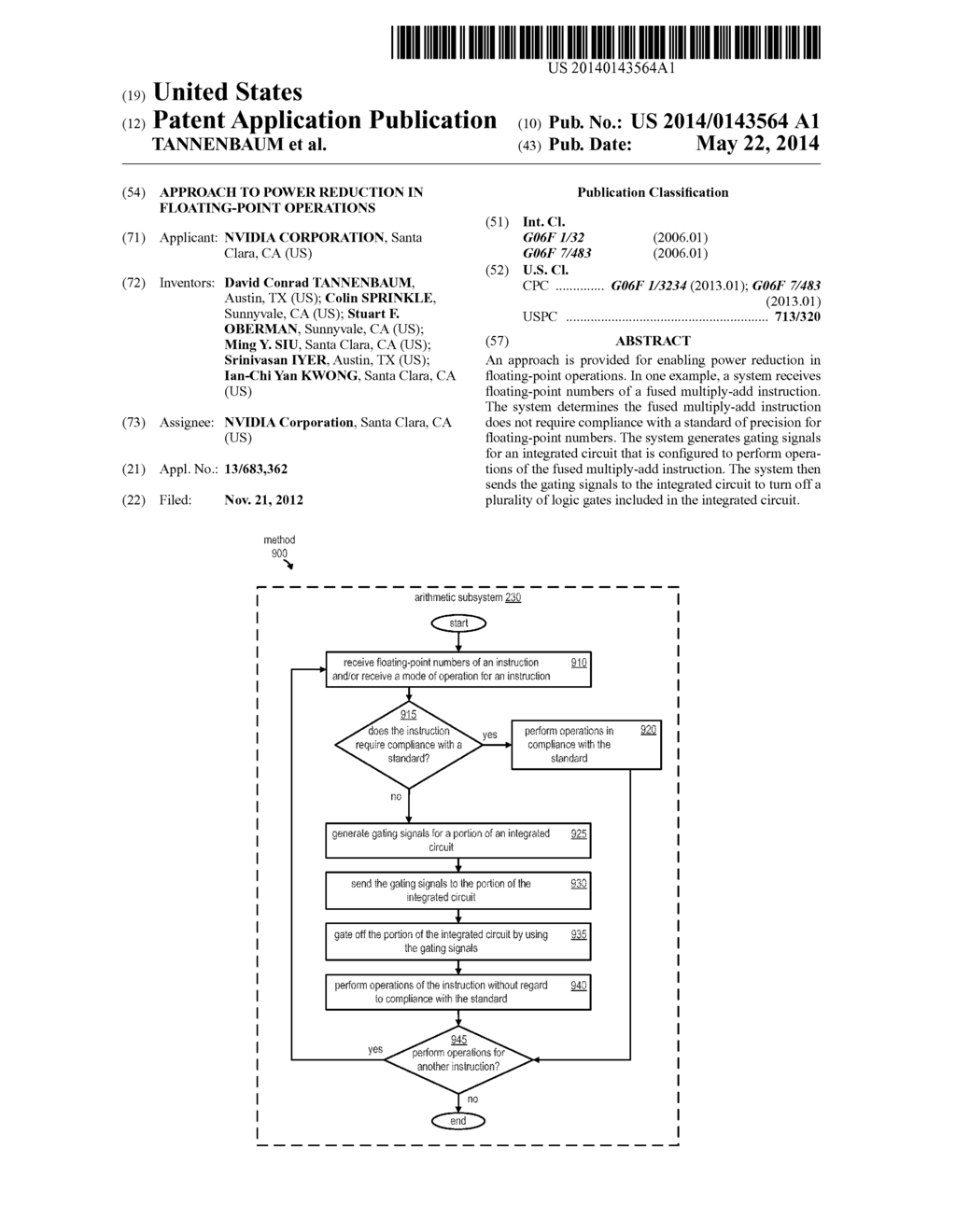 APPROACH TO POWER REDUCTION IN FLOATING-POINT OPERATIONS - diagram, schematic, and image 01