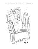 ZIPPER ATTACHED SPORTS GLOVE WITH FLY COVER PROTECTION diagram and image