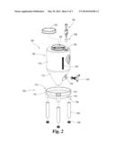 CONICAL BREWING DEVICE WITH NESTING SUPPORTING MEMBER diagram and image