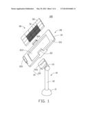 BRACKET FOR SUPPORTING ELECTRONIC DEVICE diagram and image