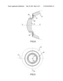 EJECTABLE AERODYNAMIC CAP FOR GUIDED MUNITION AND GUIDED MUNITION     COMPRISING SUCH A CAP diagram and image