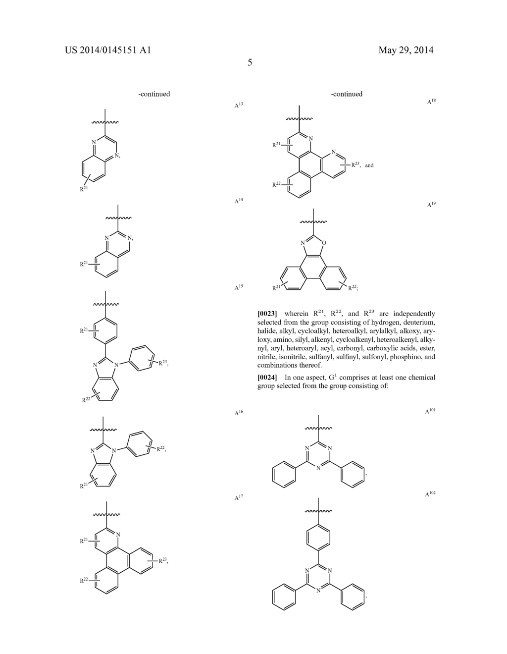 Organic Electroluminescent Device With Delayed Fluorescence - diagram, schematic, and image 09