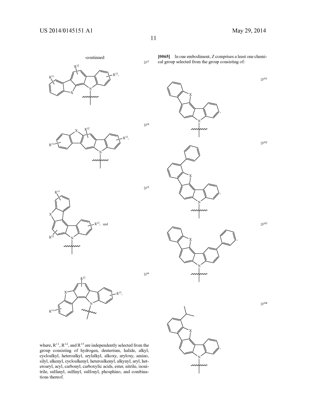 Organic Electroluminescent Device With Delayed Fluorescence - diagram, schematic, and image 15