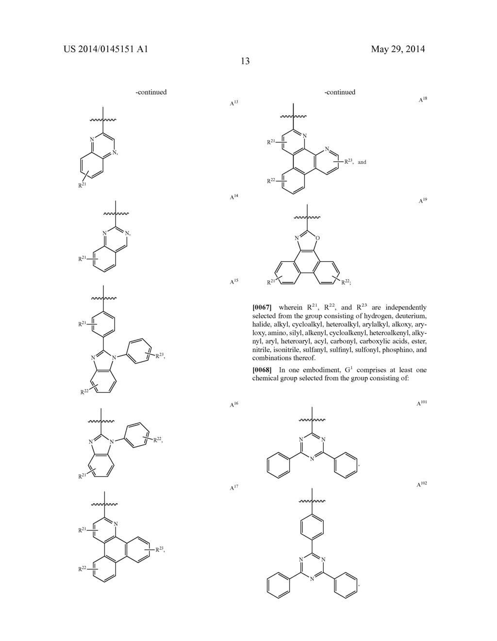 Organic Electroluminescent Device With Delayed Fluorescence - diagram, schematic, and image 17