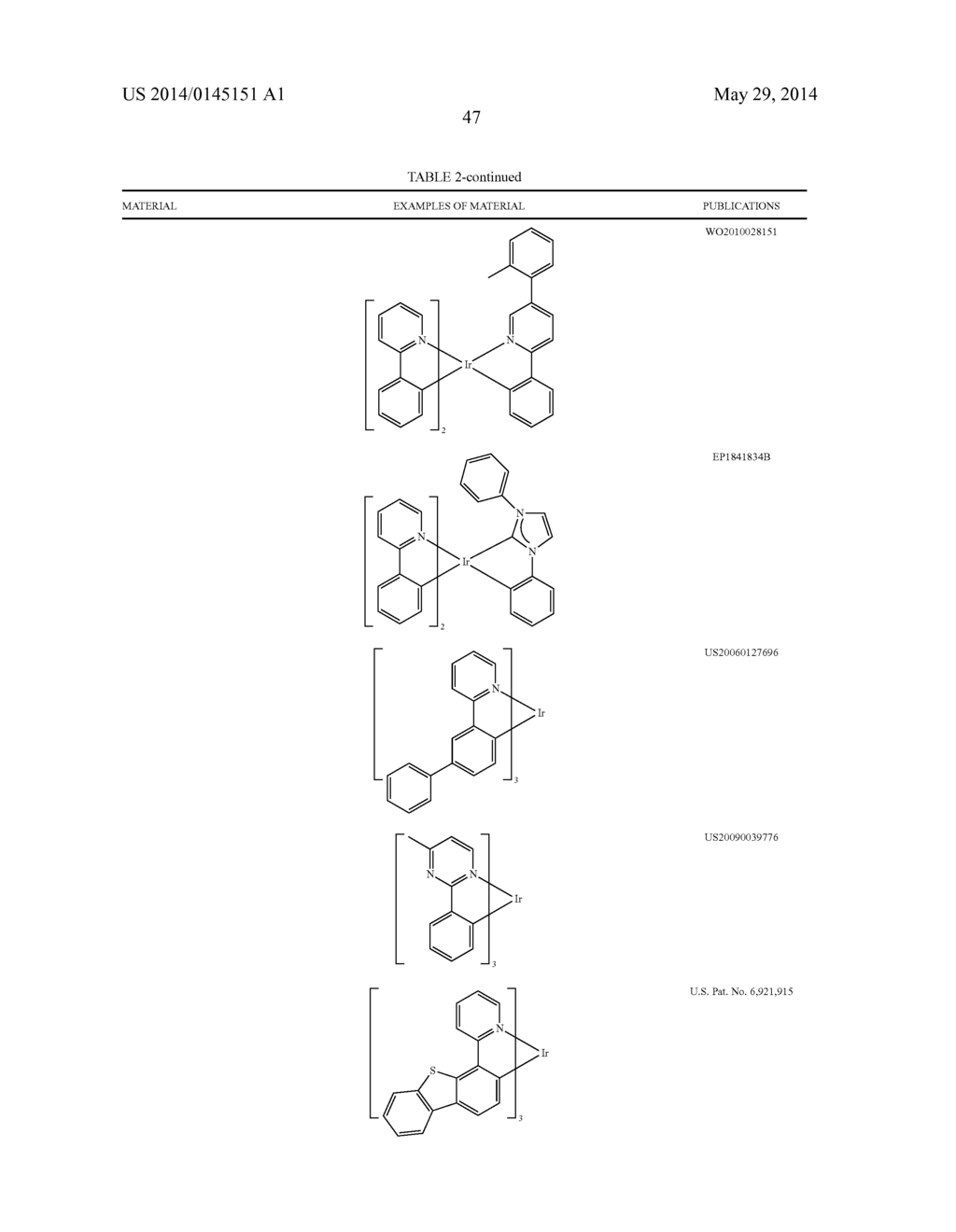 Organic Electroluminescent Device With Delayed Fluorescence - diagram, schematic, and image 51