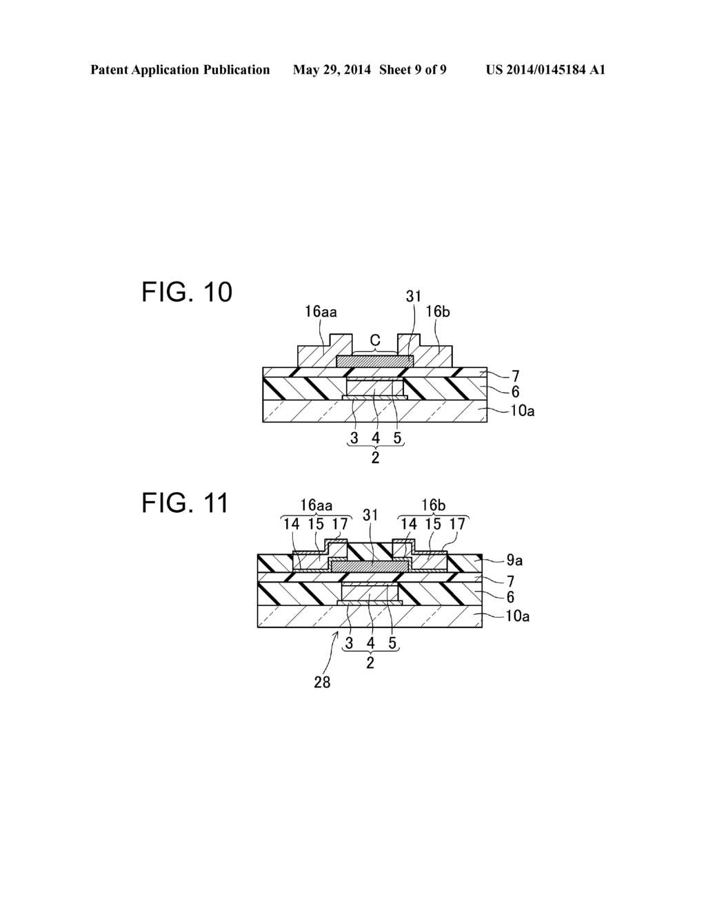 THIN FILM TRANSISTOR SUBSTRATE AND METHOD FOR PRODUCING SAME - diagram, schematic, and image 10