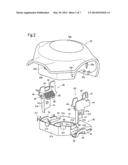 MOUNTING STRUCTURE OF DRIVER AIRBAG UNIT, AND STEERING WHEEL diagram and image