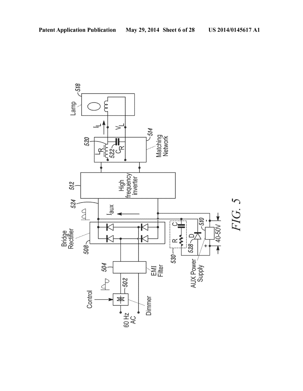 DIMMABLE INDUCTION RF FLUORESCENT LAMP WITH REDUCED ELECTROMAGNETIC     INTERFERENCE - diagram, schematic, and image 07