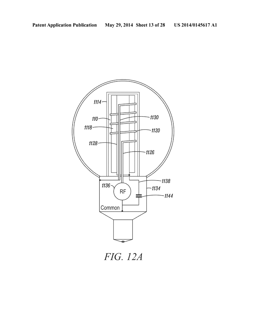 DIMMABLE INDUCTION RF FLUORESCENT LAMP WITH REDUCED ELECTROMAGNETIC     INTERFERENCE - diagram, schematic, and image 14