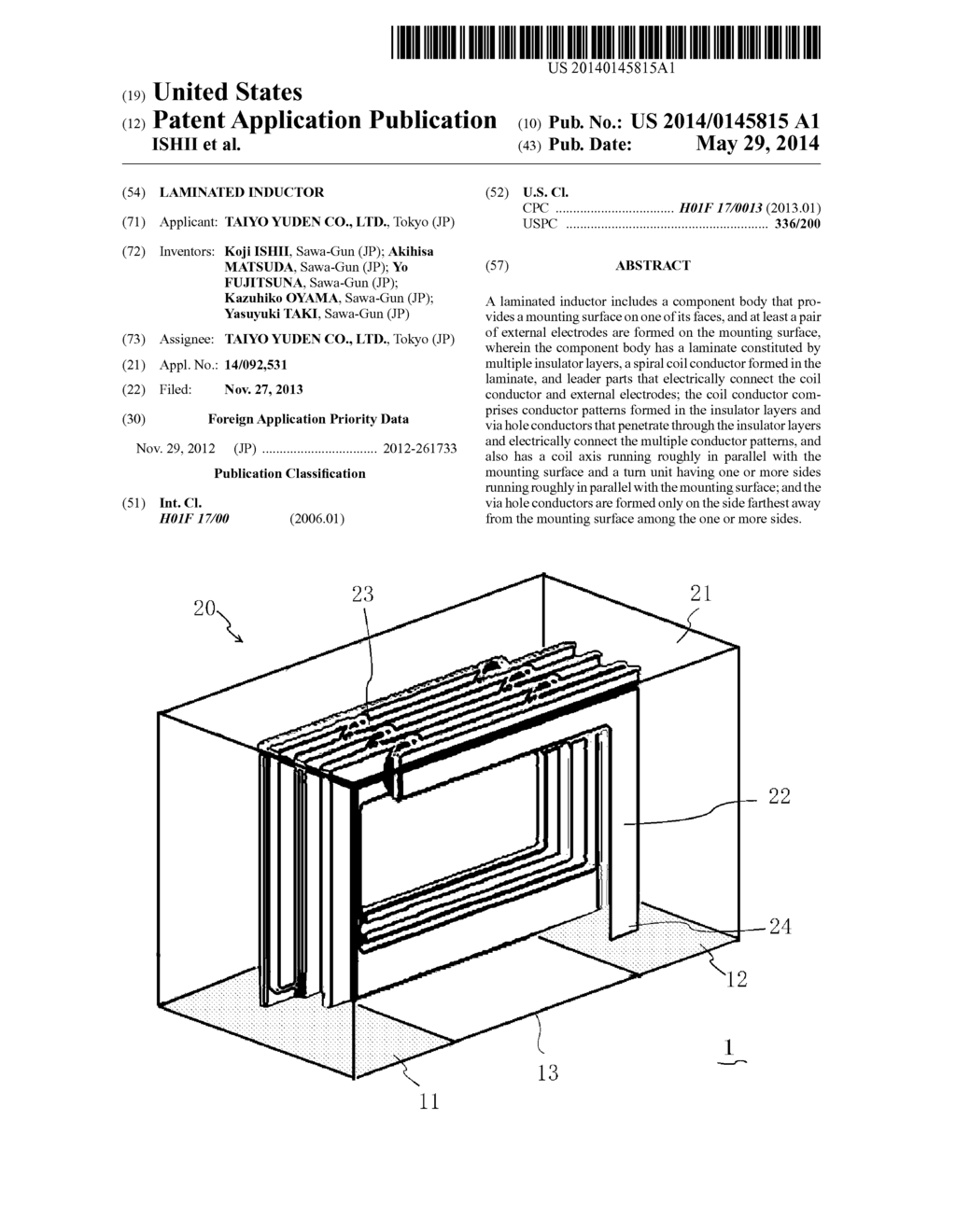 LAMINATED INDUCTOR - diagram, schematic, and image 01