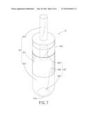 TIP ELEMENT CAPABLE OF LIGHT COLLECTION, AND LIGHT-EMITTING TOUCH PEN     INCORPORATING THE SAME FOR AN OPTICAL TOUCH DEVICE diagram and image