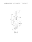 TIP ELEMENT CAPABLE OF LIGHT COLLECTION, AND LIGHT-EMITTING TOUCH PEN     INCORPORATING THE SAME FOR AN OPTICAL TOUCH DEVICE diagram and image