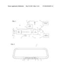 INTERIOR REARVIEW MIRROR ASSEMBLY WITH INTEGRATED INDICATOR SYMBOL diagram and image