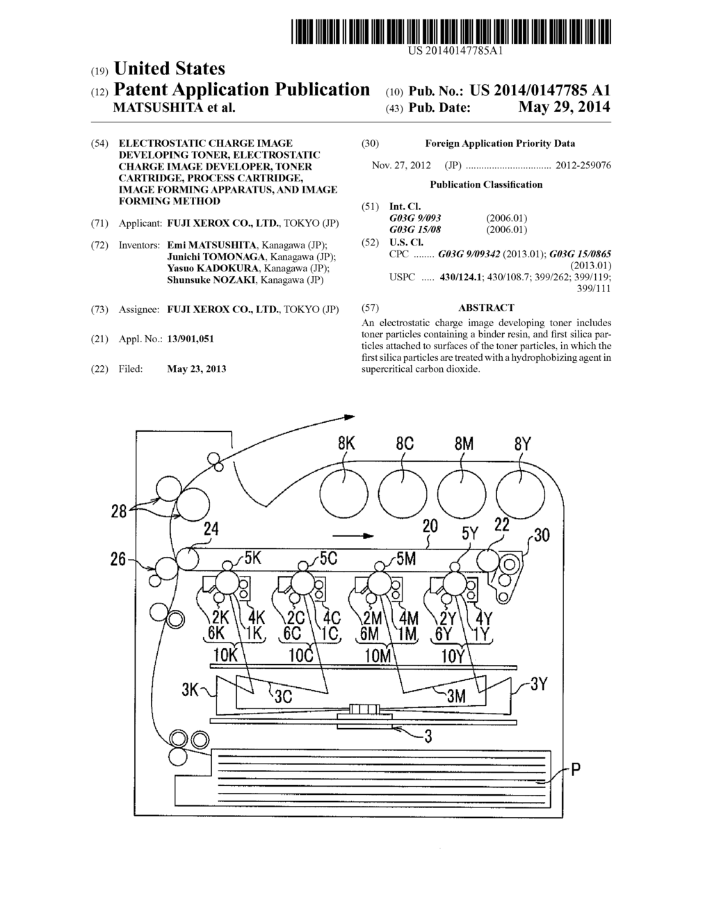 ELECTROSTATIC CHARGE IMAGE DEVELOPING TONER, ELECTROSTATIC CHARGE IMAGE     DEVELOPER, TONER CARTRIDGE, PROCESS CARTRIDGE, IMAGE FORMING APPARATUS,     AND IMAGE FORMING METHOD - diagram, schematic, and image 01