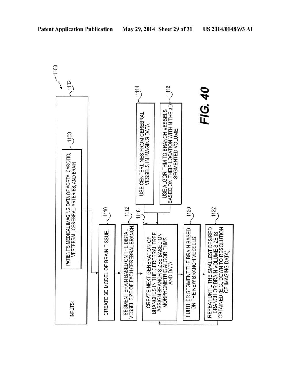 METHOD AND SYSTEM FOR PATIENT-SPECIFIC MODELING OF BLOOD FLOW - diagram, schematic, and image 30