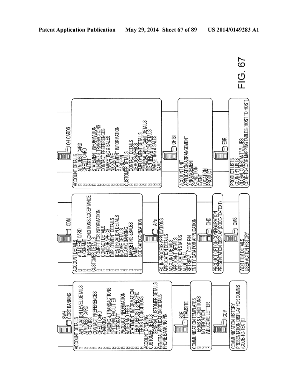 ACCOUNT OPENING COMPUTER SYSTEM ARCHITECTURE AND PROCESS FOR IMPLEMENTING     SAME - diagram, schematic, and image 68