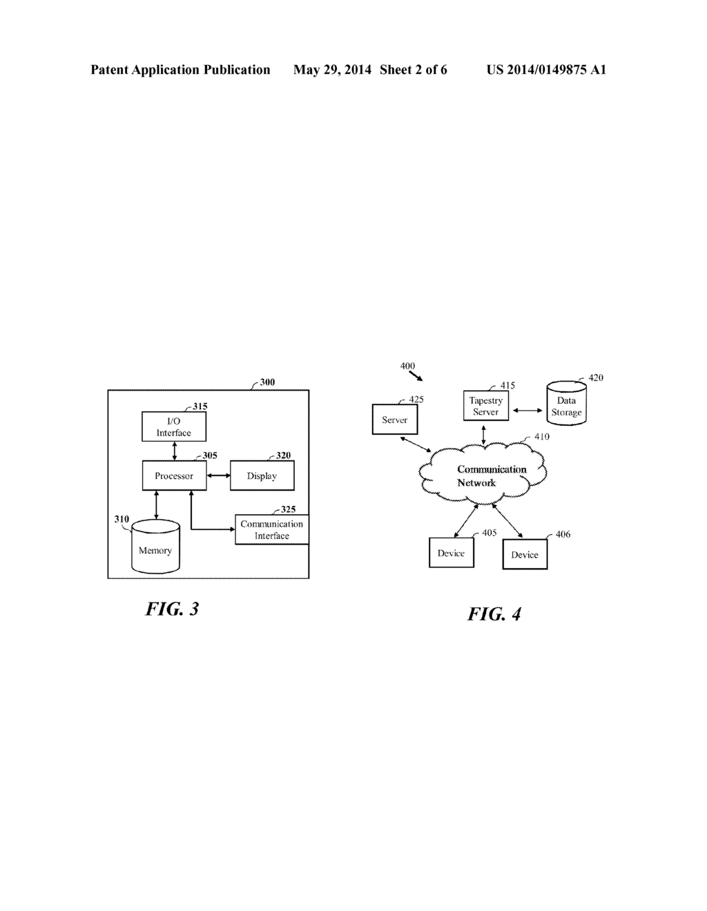 SYSTEM AND METHOD FOR PRESENTATION OF A TAPESTRY INTERFACE - diagram, schematic, and image 03