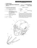 Pivoting Dual Chin Strap Snap Feature for Football Helmet diagram and image