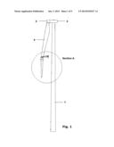 LIFTING DEVICE FOR CONNECTING TWO ROTOR BLADE SEGMENTS OF A WIND TURBINE diagram and image