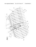 ARTICULATED PICK-UP DEVICE AND AGRICULTURAL MACHINE EQUIPPED WITH SUCH A     DEVICE diagram and image