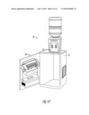 REFRIGERATOR WITH ICEMAKER CHILLED BY THERMOELECTRIC DEVICE COOLED BY     FRESH FOOD COMPARTMENT AIR diagram and image