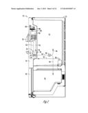 REFRIGERATOR WITH ICEMAKER CHILLED BY THERMOELECTRIC DEVICE COOLED BY     FRESH FOOD COMPARTMENT AIR diagram and image