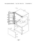 REFRIGERATOR WITH ICEMAKER CHILLED BY THERMOELECTRIC DEVICE COOLED BY     FRESH FOOD COMPARTMENT AIR diagram and image