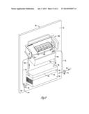 REFRIGERATOR WITH ICEMAKER CHILLED BY THERMOELECTRIC DEVICE COOLED BY     FRESH FOOD COMPARTMENT AIR diagram and image