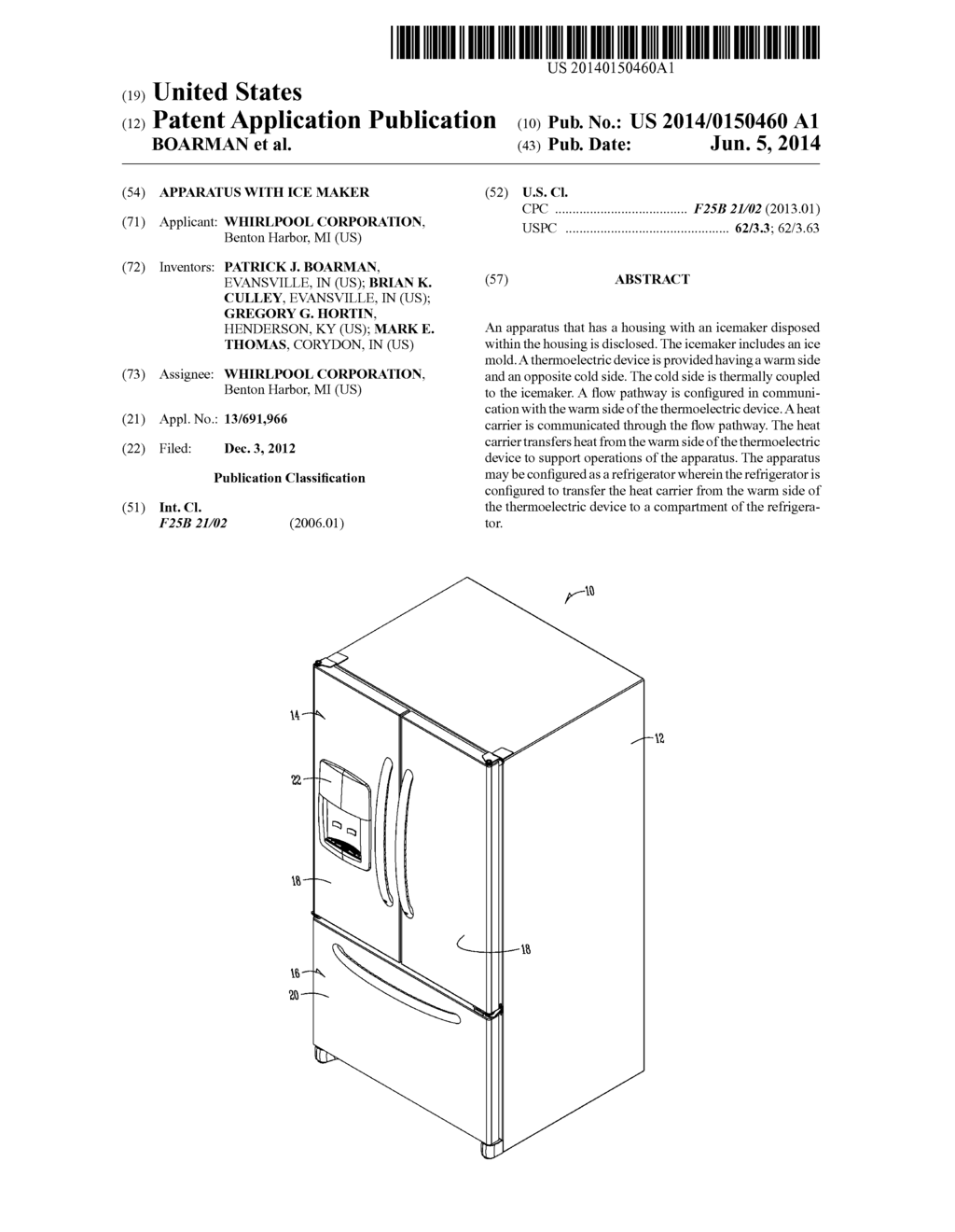 APPARATUS WITH ICE MAKER - diagram, schematic, and image 01