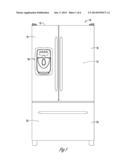 REFRIGERATOR PROVIDING AIR FLOW TO DOOR diagram and image