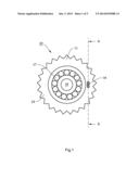 Gear with vibration sensor diagram and image