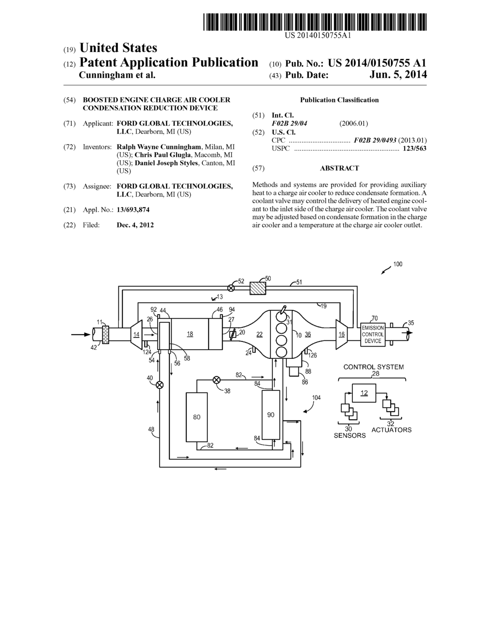 BOOSTED ENGINE CHARGE AIR COOLER CONDENSATION REDUCTION DEVICE - diagram, schematic, and image 01