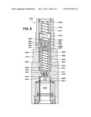 Hydraulic Coupling Member With Pressure-Relieving Poppet Valve diagram and image