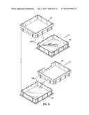 Method of Manufacturing Custom Sized Plastic Tote Having Intermediate     Sleeve diagram and image