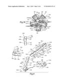 EARTH BORING TOOL WITH IMPROVED ARRANGEMENT OF CUTTER SIDE RAKES diagram and image