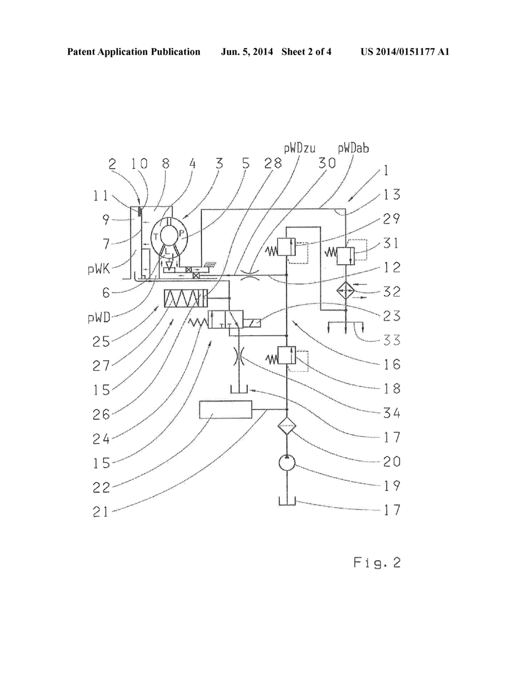 DEVICE FOR ACTUATING A FRICTIONAL CONVERTER LOCK-UP CLUTCH OF A     HYDRODYNAMIC TORQUE CONVERTER - diagram, schematic, and image 03