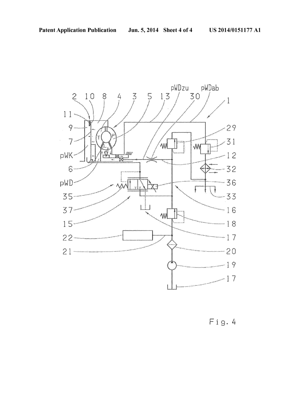 DEVICE FOR ACTUATING A FRICTIONAL CONVERTER LOCK-UP CLUTCH OF A     HYDRODYNAMIC TORQUE CONVERTER - diagram, schematic, and image 05