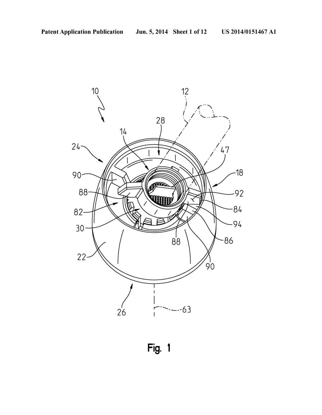 HAND TIGHTENED SHOWERHEAD - diagram, schematic, and image 02