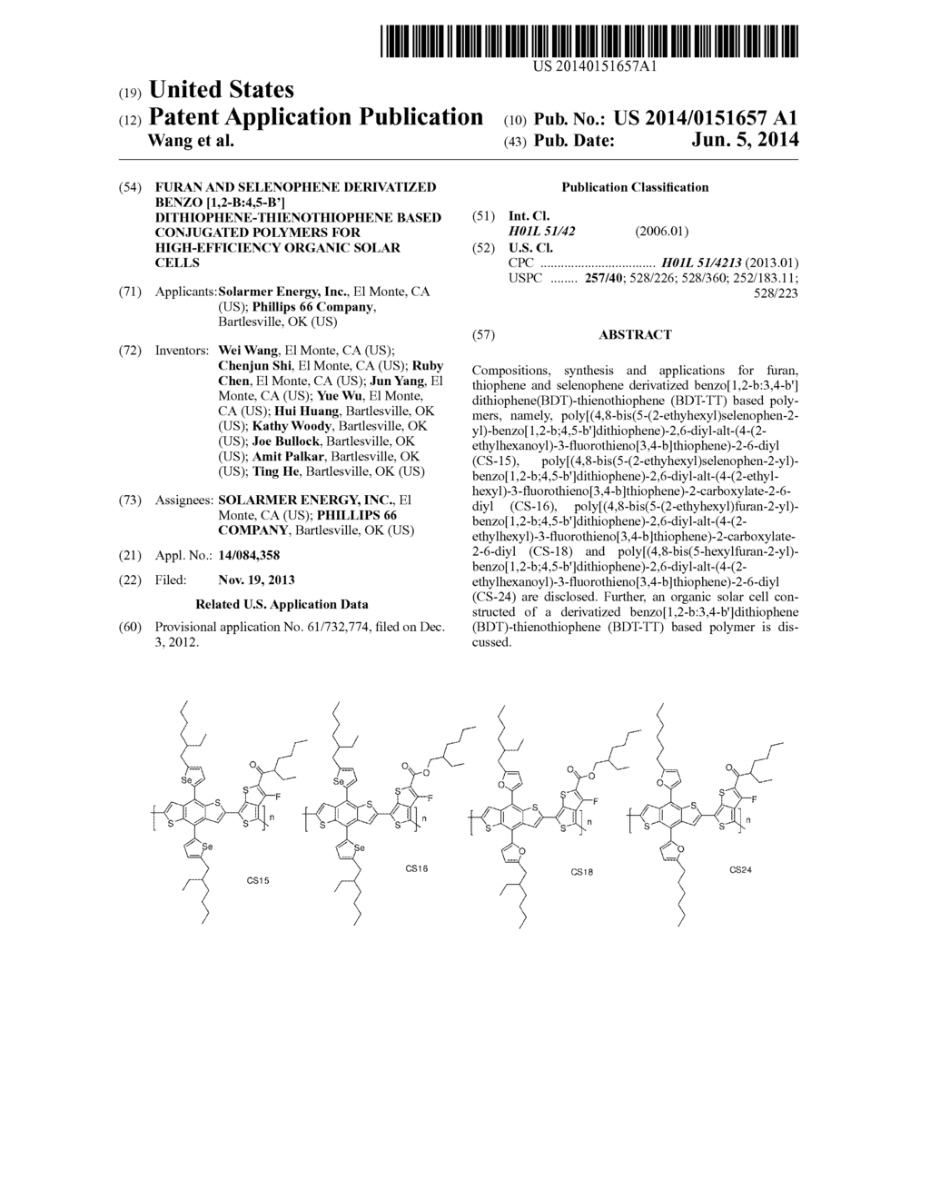 Furan and Selenophene Derivatized Benzo [1,2-b:4,5-b']     Dithiophene-Thienothiophene Based Conjugated Polymers For High-Efficiency     Organic Solar Cells - diagram, schematic, and image 01