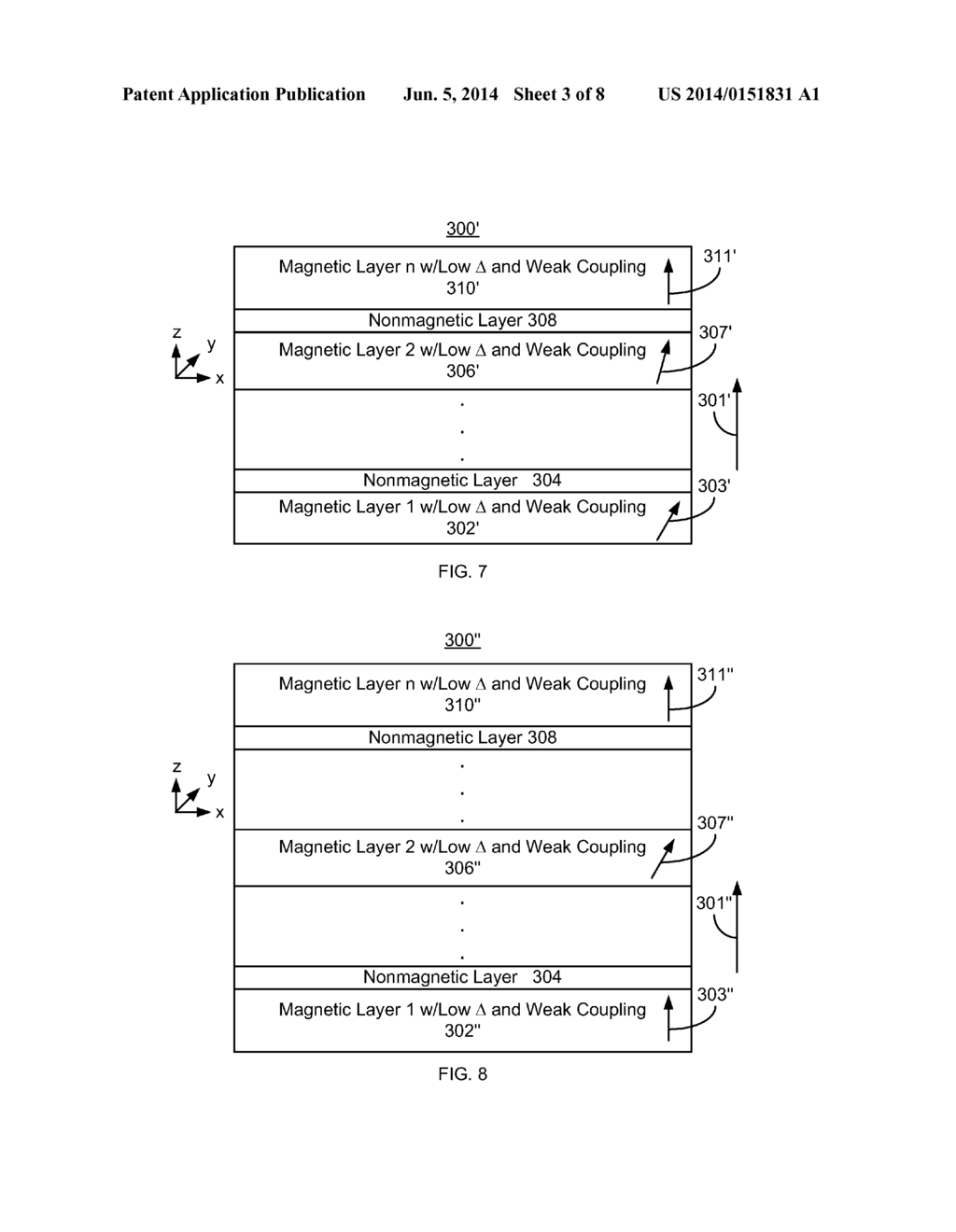 METHOD AND SYSTEM FOR PROVIDING MAGNETIC JUNCTIONS HAVING A THERMALLY     STABLE AND EASY TO SWITCH MAGNETIC FREE LAYER - diagram, schematic, and image 04