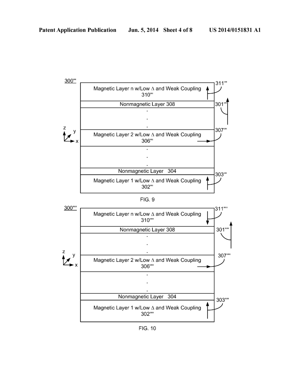 METHOD AND SYSTEM FOR PROVIDING MAGNETIC JUNCTIONS HAVING A THERMALLY     STABLE AND EASY TO SWITCH MAGNETIC FREE LAYER - diagram, schematic, and image 05